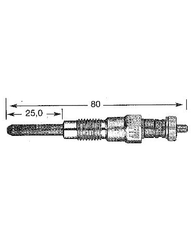 Bujia Kubota V1505, 10x1.25